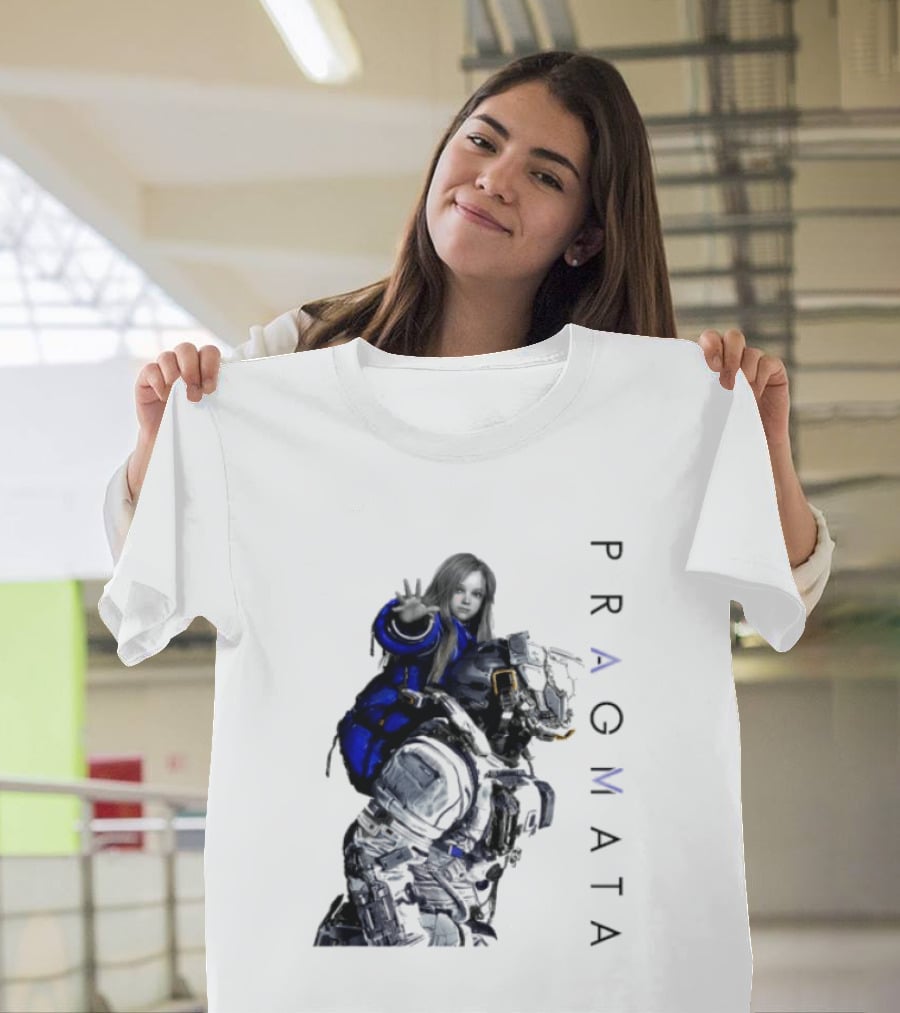 PRAGMATA Character Holding Space Explorer Scene T-Shirt