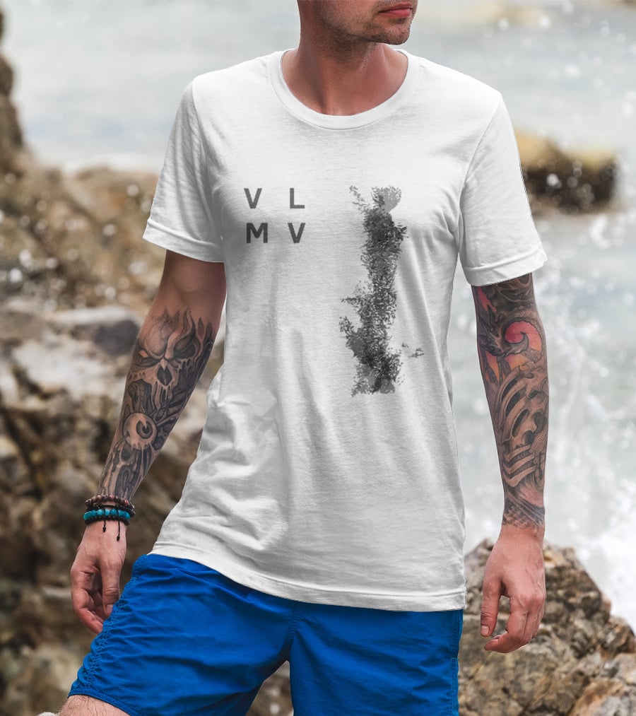 Vlmv There Will Come Soft Rains Abstract Monochrome T-Shirt