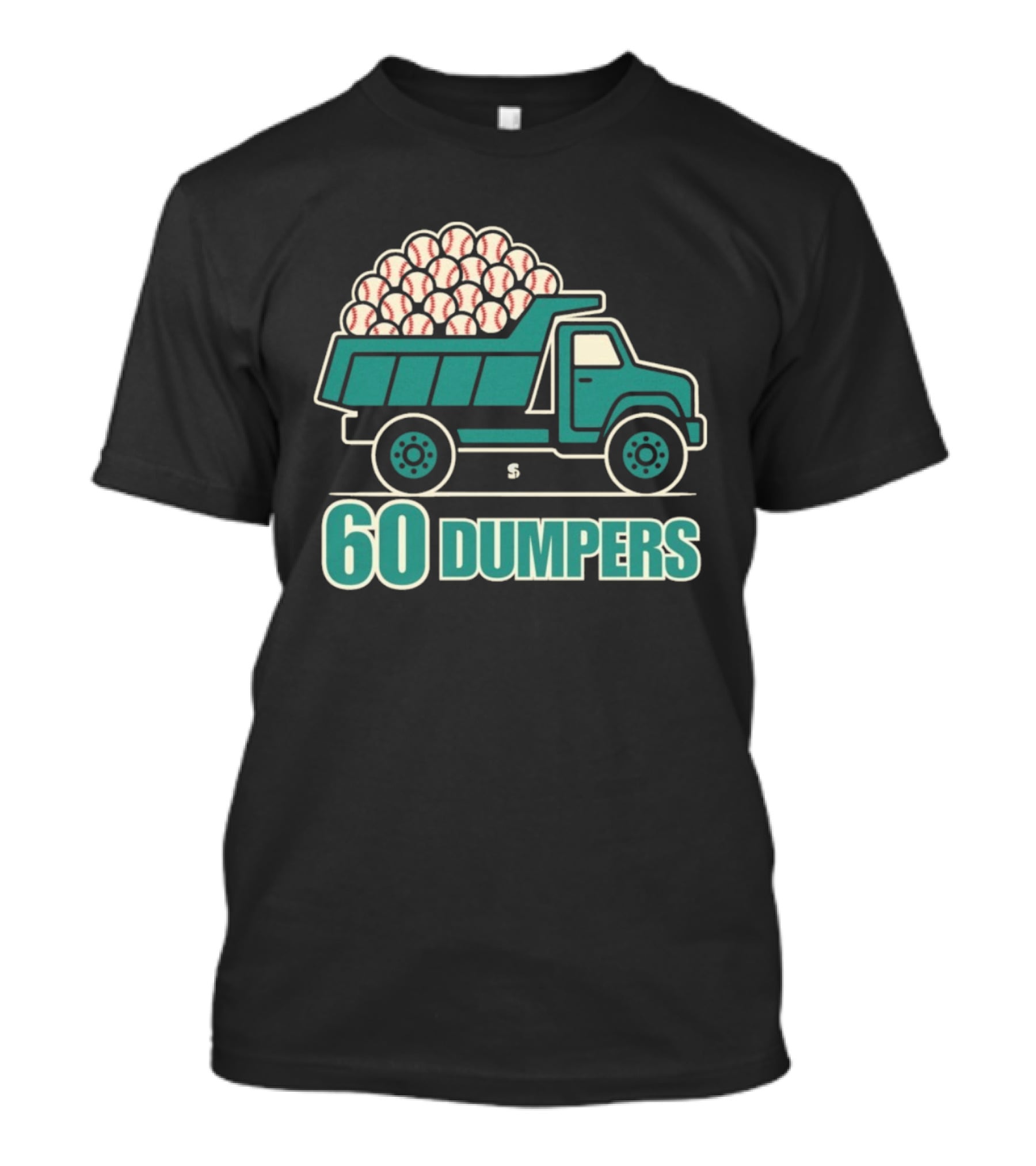 Seattle Mariners Cal Raleigh 60 Dumpers Baseball Truck Historic Season T-Shirt
