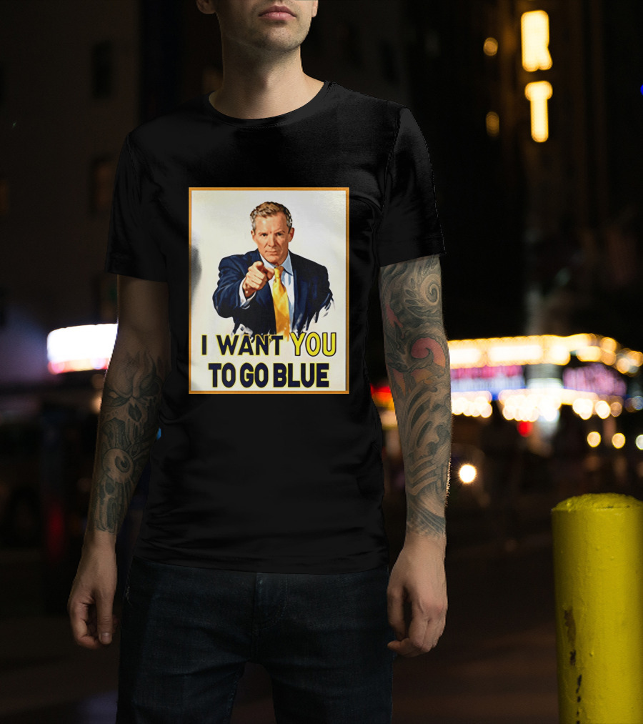 Dusty May I Want You To Go Blue Michigan Wolverines Basketball T-Shirt