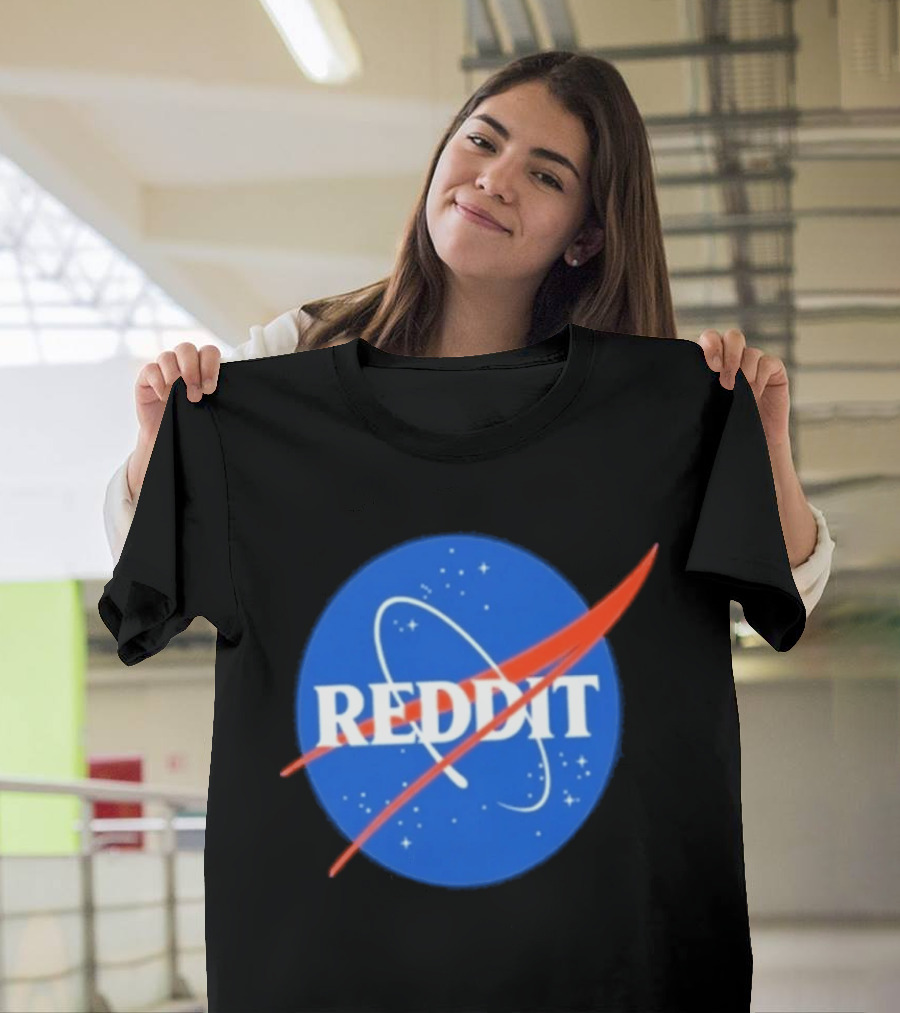 Reddit Nasa Crossover Space Motif T-Shirt