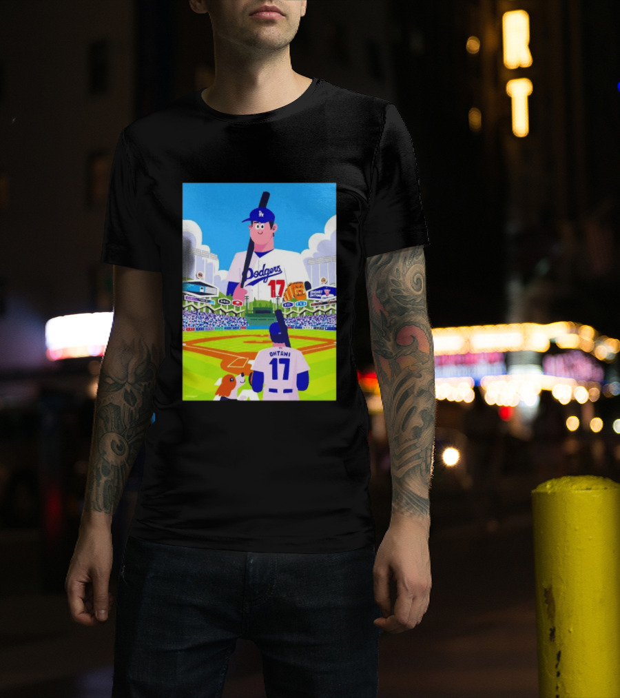 Shohei Ohtani Massive Los Angeles Dodgers 2026 World Baseball Classic Stadium Scene T-Shirt