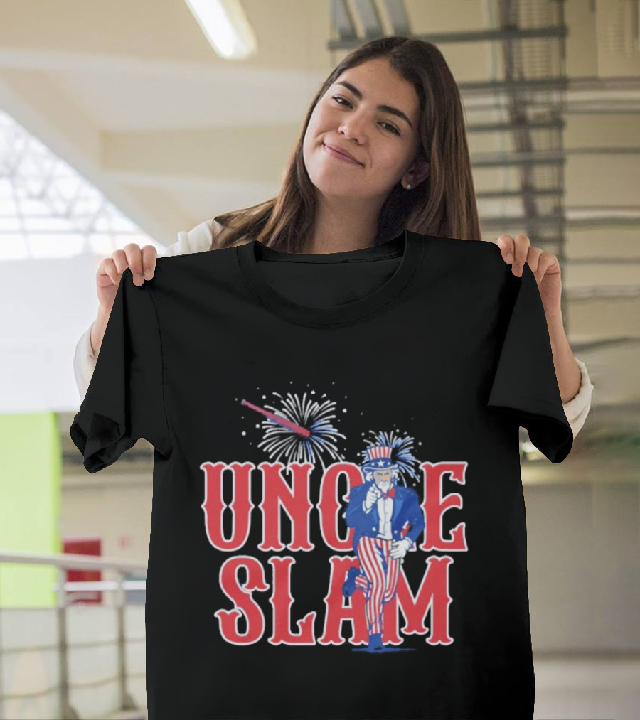 Uncle Slam Aaron Judge Team USA 2026 World Baseball Classic Uncle Sam Fireworks T-Shirt