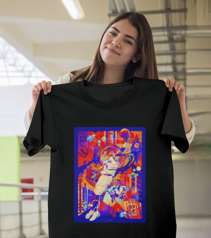 Tracy McGrady Orlando Magic Dunk Retro Style Blue T-Shirt