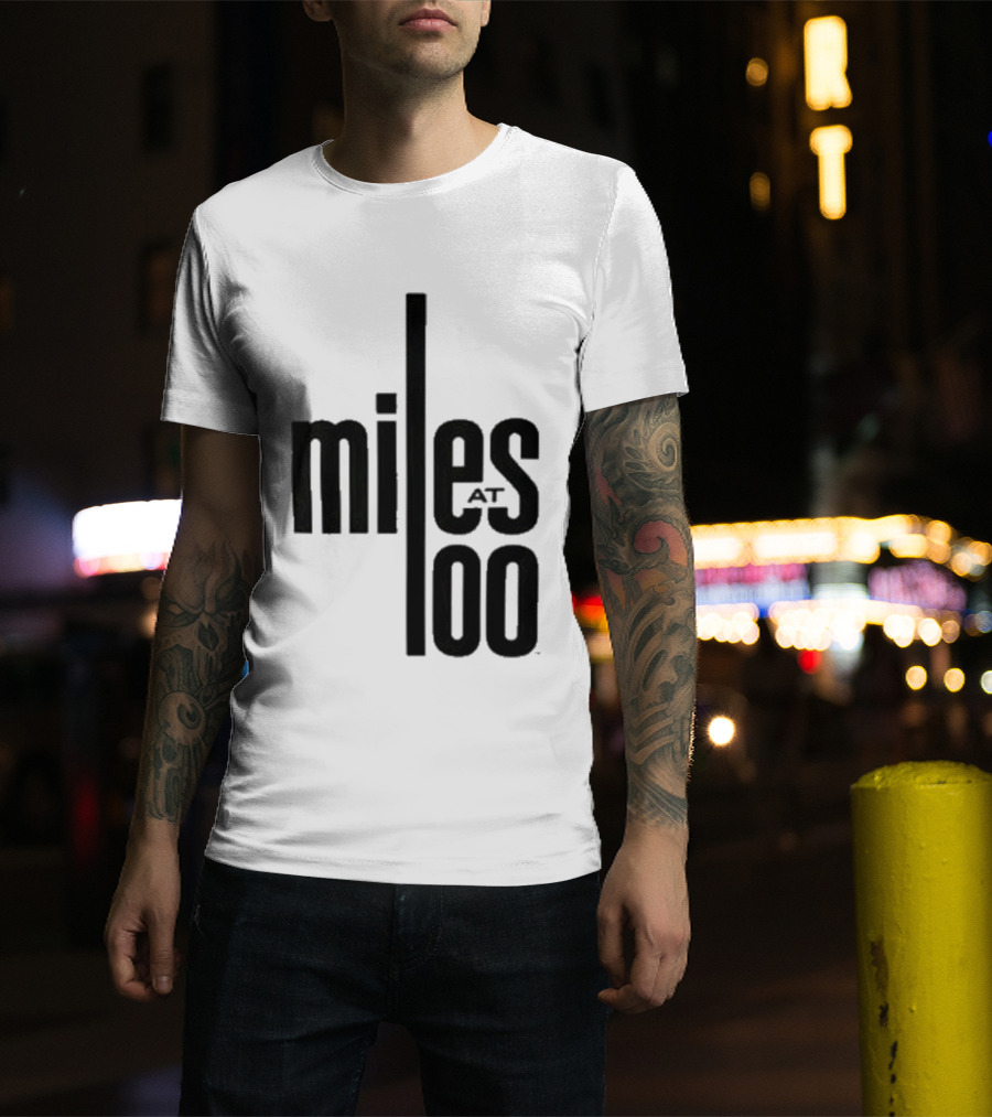Miles Davis Miles At 100 Black T-Shirt