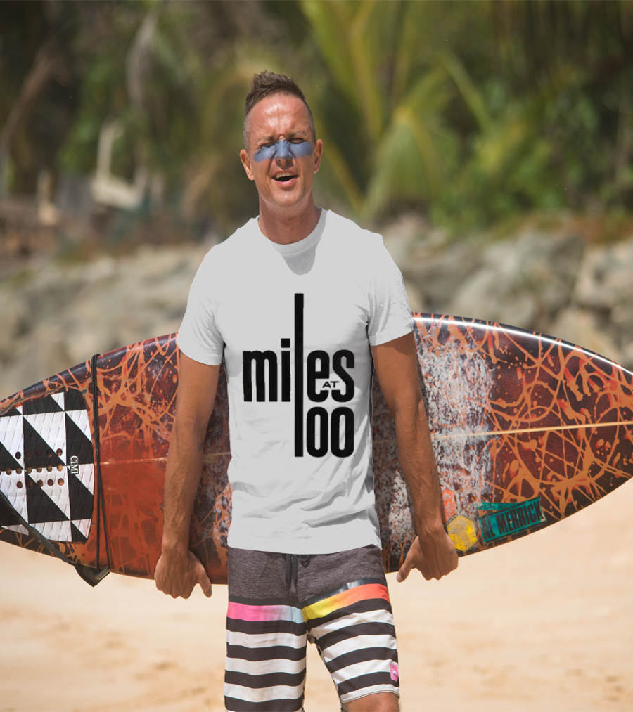 Miles Davis Miles At 100 Black T-Shirt