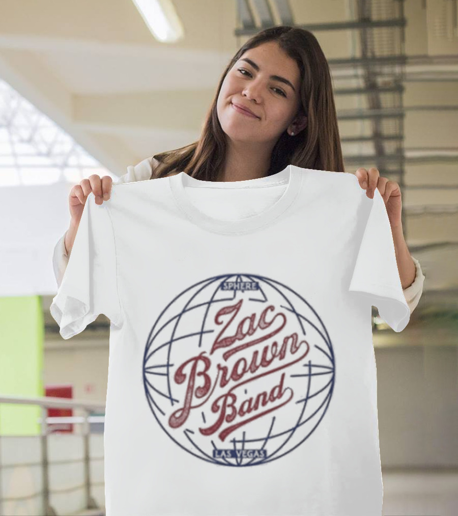 Zac Brown Band Globe Icon Sphere T-Shirt