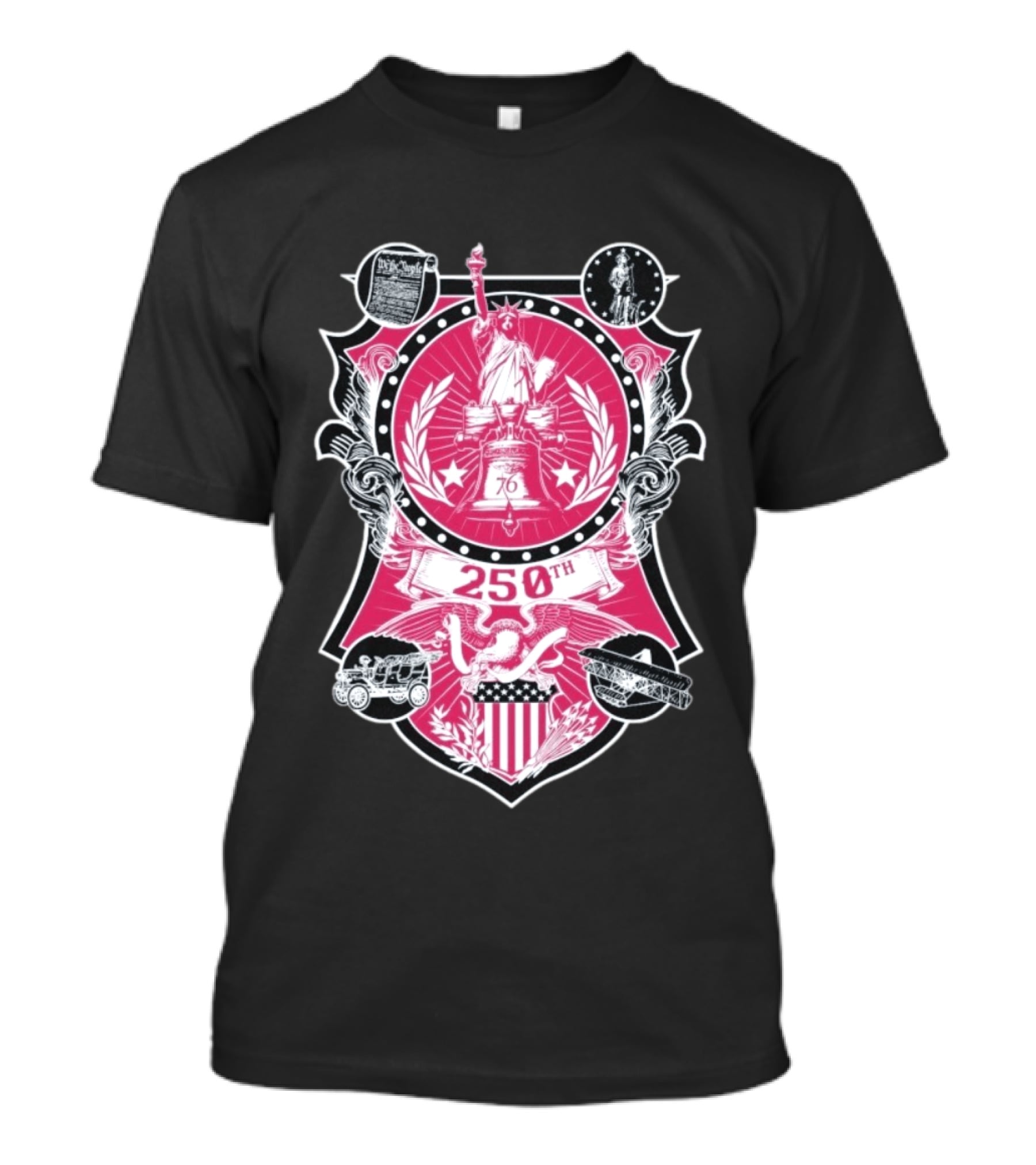 250th Commemorative Liberty Bell Stars And Stripes Celebration T-Shirt