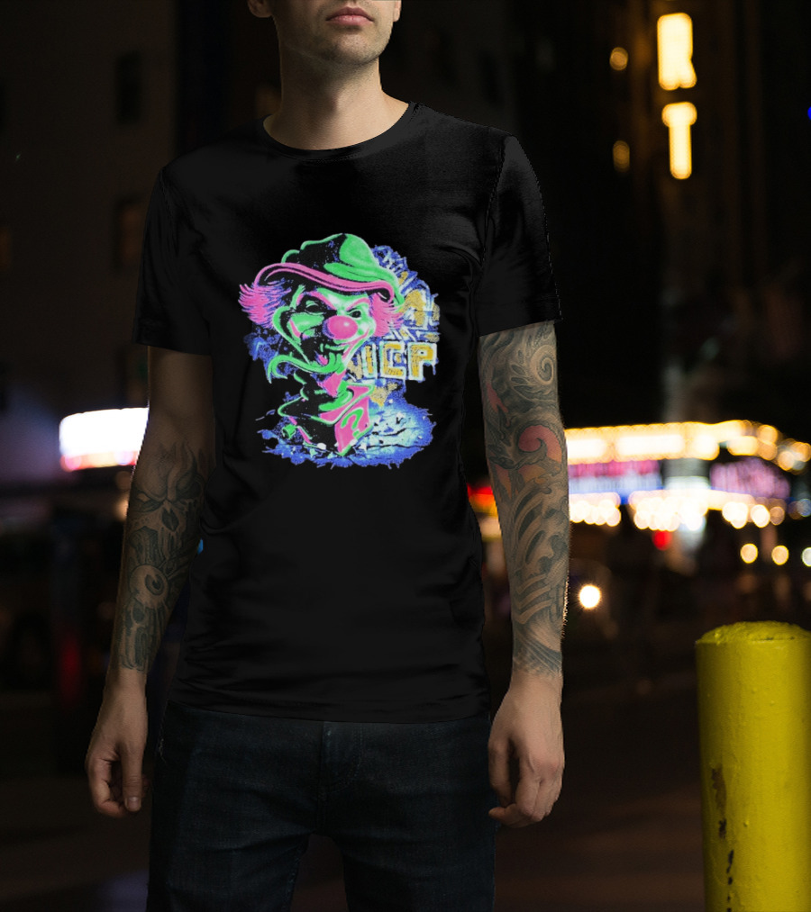 Insane Clown Posse ICP Jack In The Riddle Box Psychedelic Clown T-Shirt