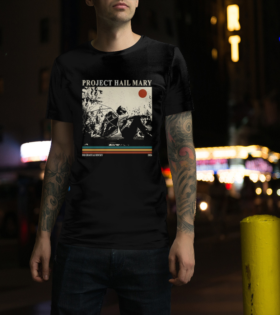 Project Hail Mary Dr Grace & Rocky 2021 Vintage Cover T-Shirt