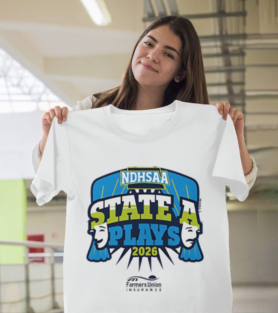 NDHSAA 2026 State A Plays Farmers Union Insurance T-Shirt