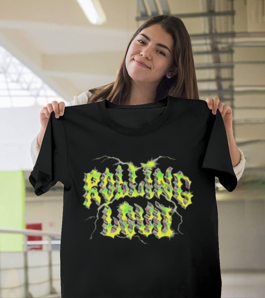 Rolling Loud 2026 Exclusive Lineup Lightning Neon T-Shirt