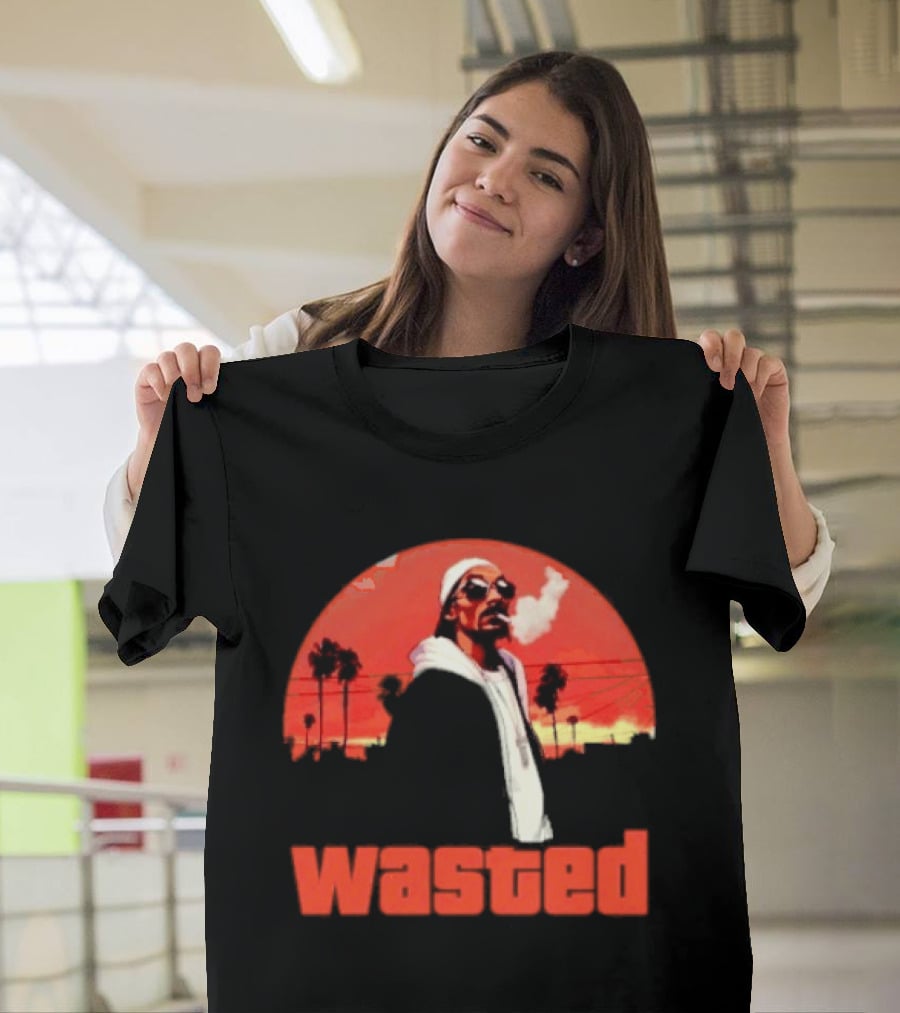 Wasted Sunset Palm Trees Snoop Dogg T-Shirt