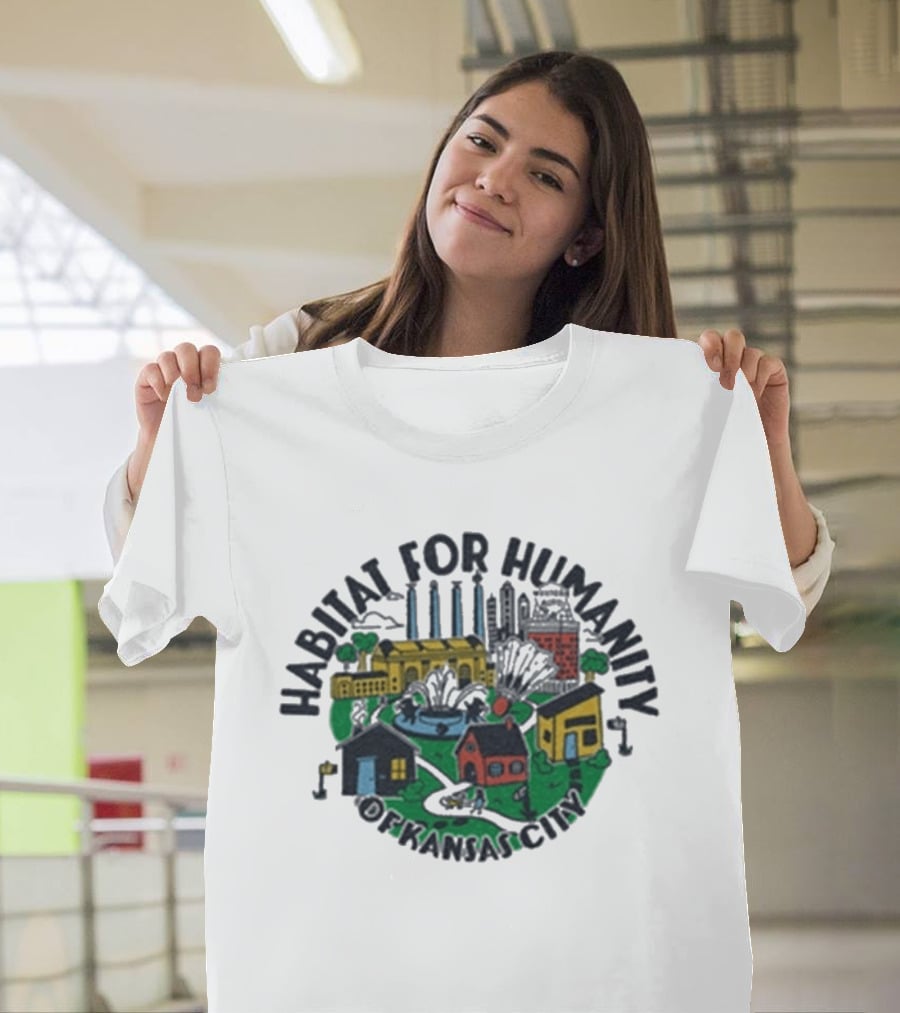 Habitat For Humanity Kansas City Community Housing Ash T-Shirt