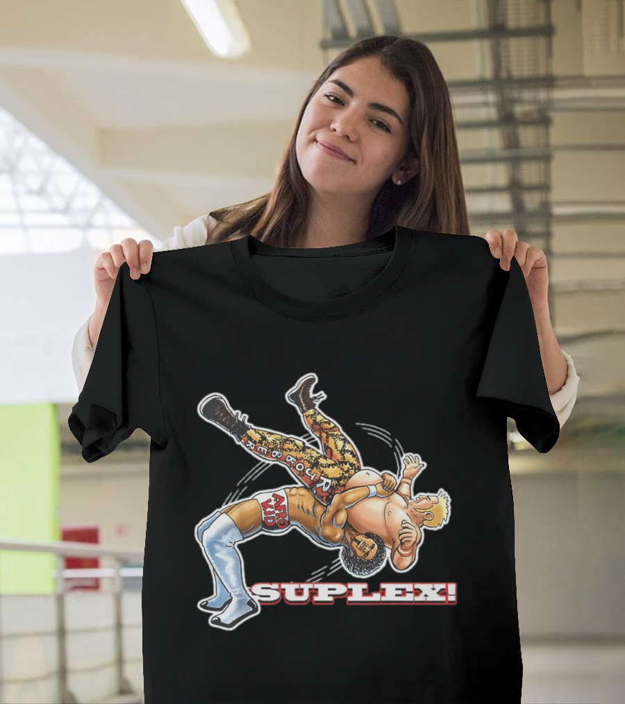 Saytoons Afro Kid Suplex Wrestling Action T-Shirt