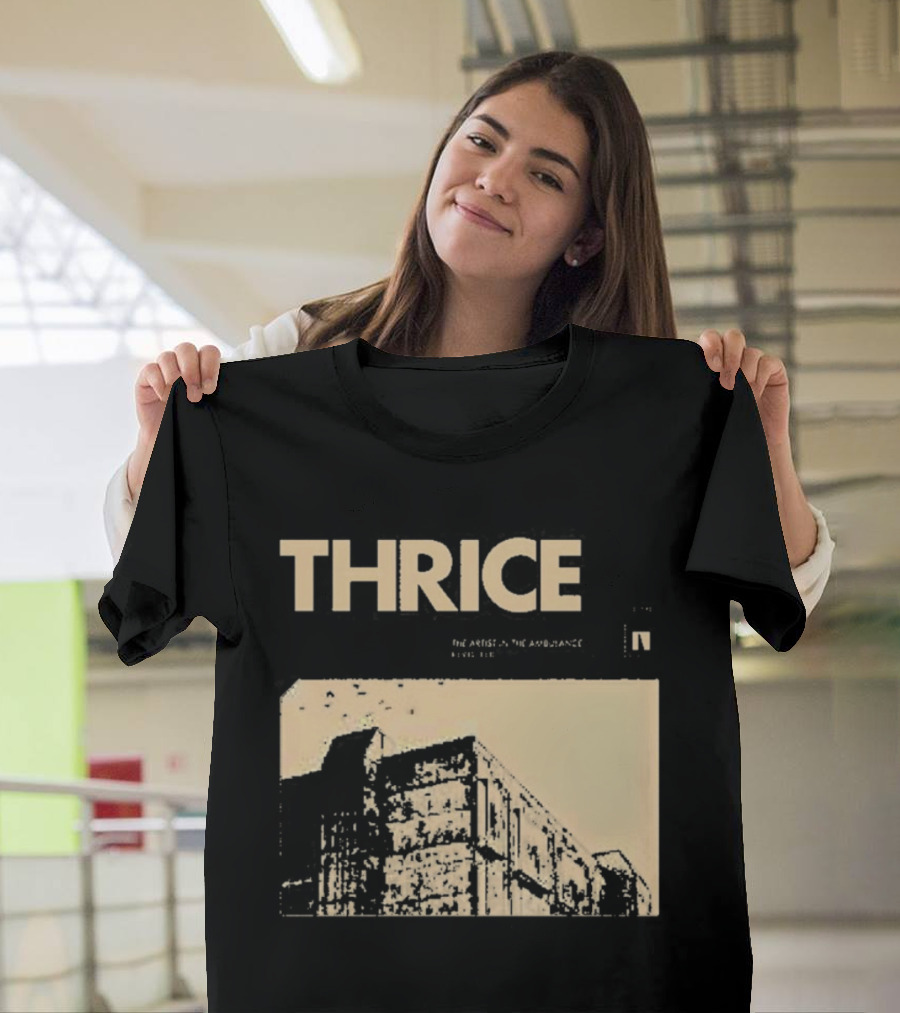 Thrice The Artist In The Ambulance Album Cover Art Building T-Shirt