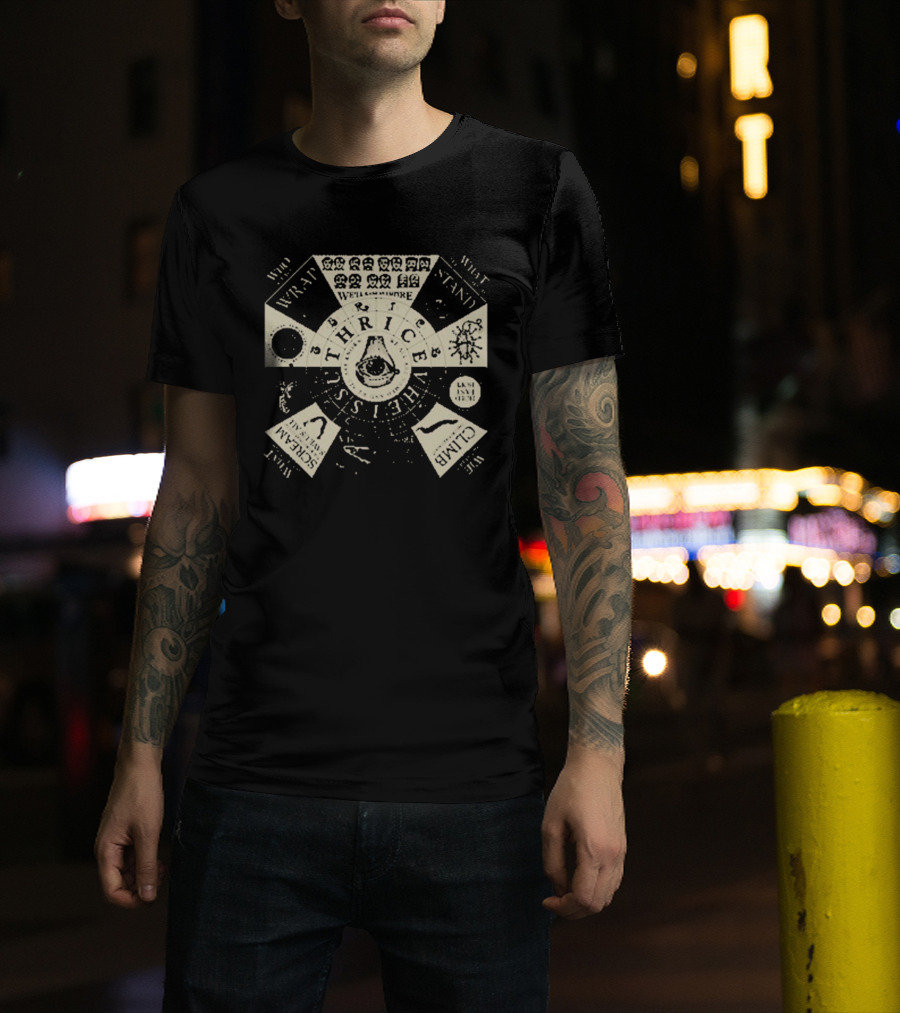 Thrice Vheissu Album Cover With Music Symbols And Mechanical Details T-Shirt