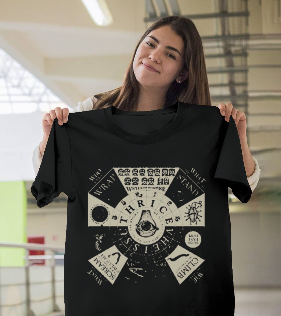 Thrice Vheissu Album Cover With Music Symbols And Mechanical Details T-Shirt