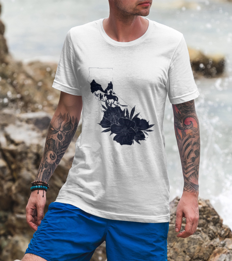 Crooks & Castles Califas California Script Floral T-Shirt