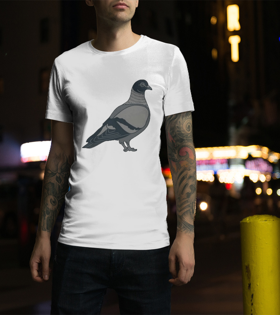 Pigeon Heavyweight Streetwear Symbolic T-Shirt