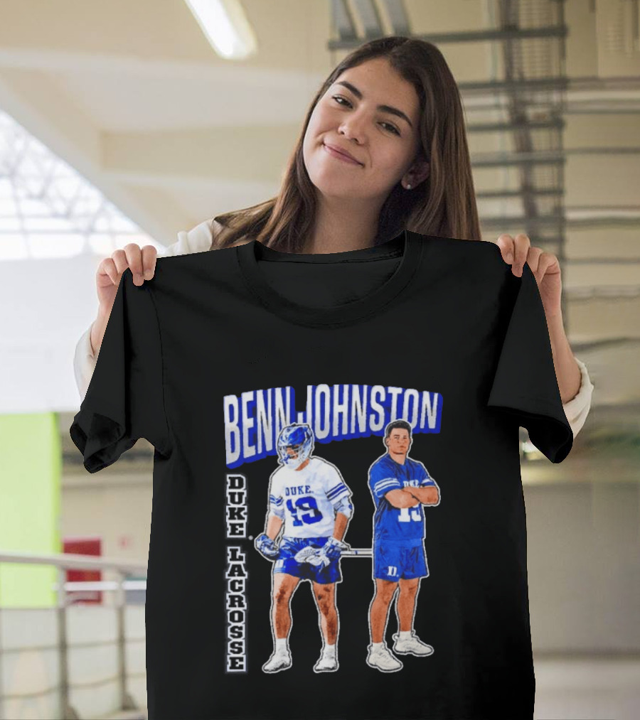 Benn Johnston Duke Lacrosse Player 19 Blue Devils T-Shirt