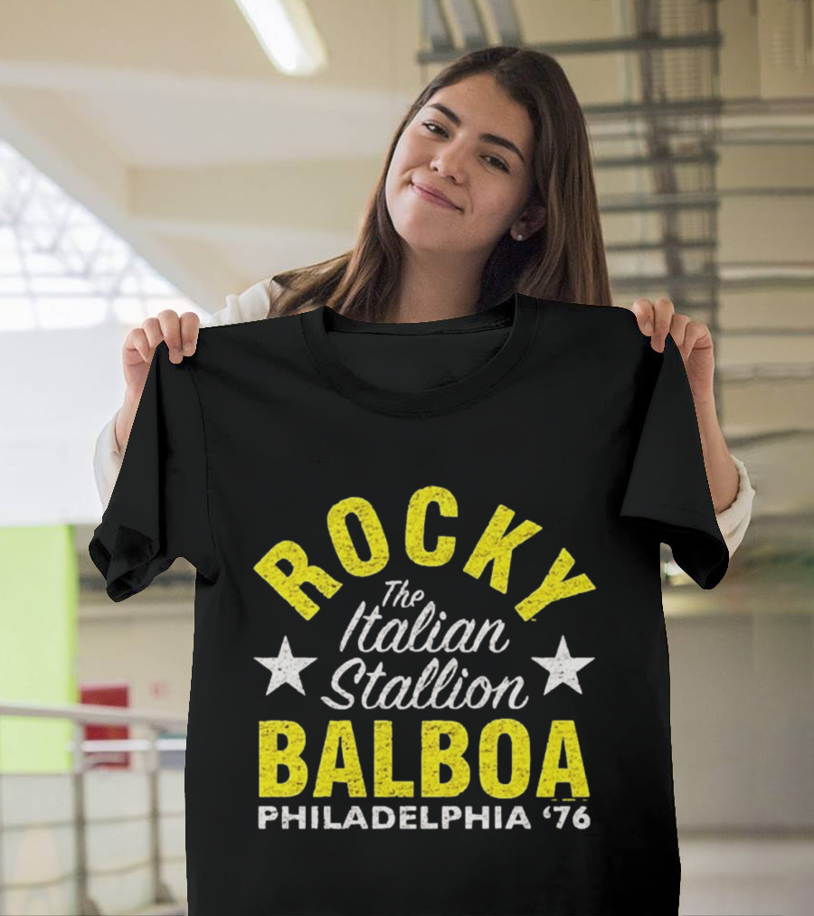 Rocky Balboa The Italian Stallion Philadelphia 76 Stars T-Shirt