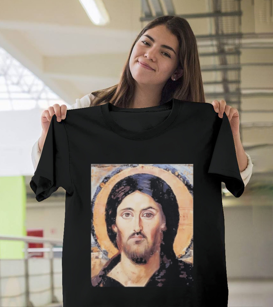 Jesus Christ Pantocrator Icon St. Catherine's Monastery Sinai T-Shirt