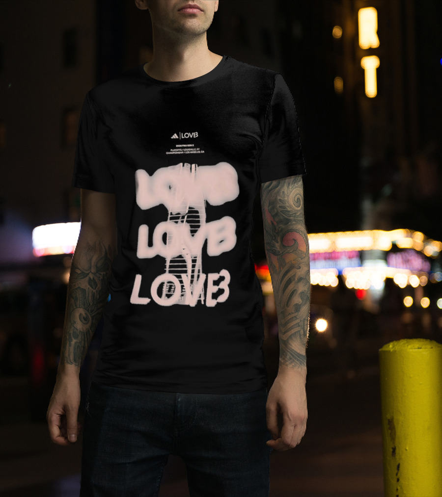 League One Volleyball LOVB Ladder T-Shirt