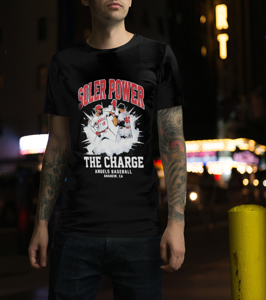 Soler Power The Charge Angels Baseball Anaheim CA T-Shirt