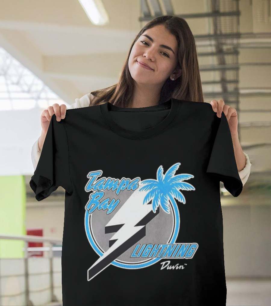 Tampa Bay Lightning NHL Tropics Palm Tree And Bolt T-Shirt