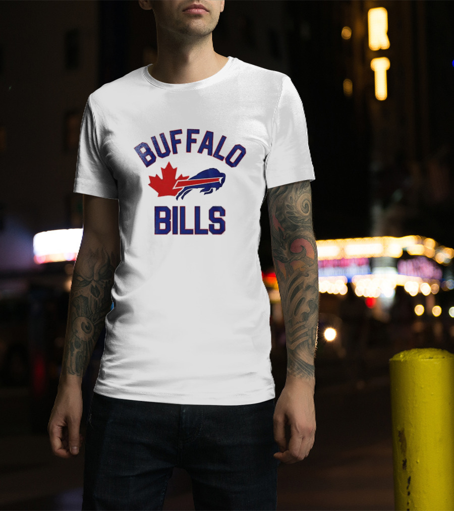 Buffalo Bills Maple Leafs Mafia Canada Collaboration T-Shirt