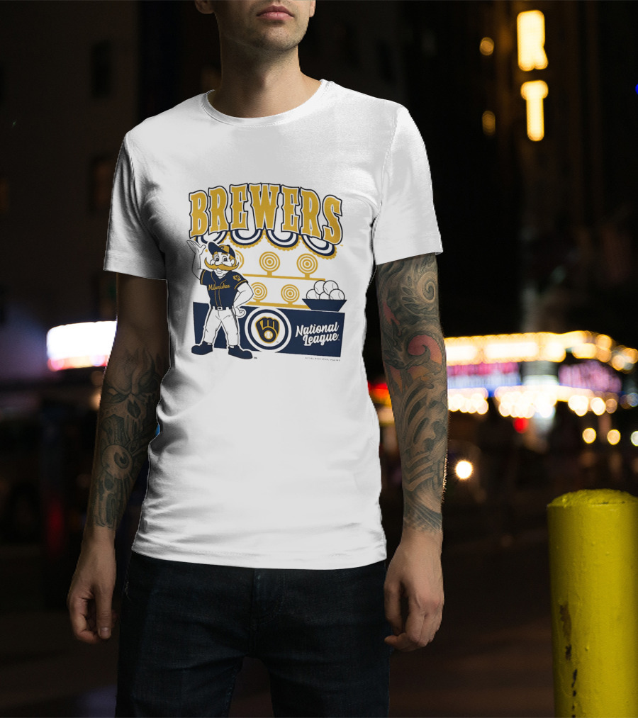 Milwaukee Brewers National League 2026 Step Back Up T-Shirt