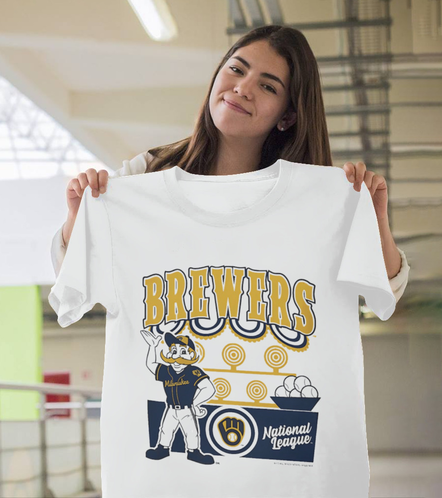 Milwaukee Brewers National League 2026 Step Back Up T-Shirt