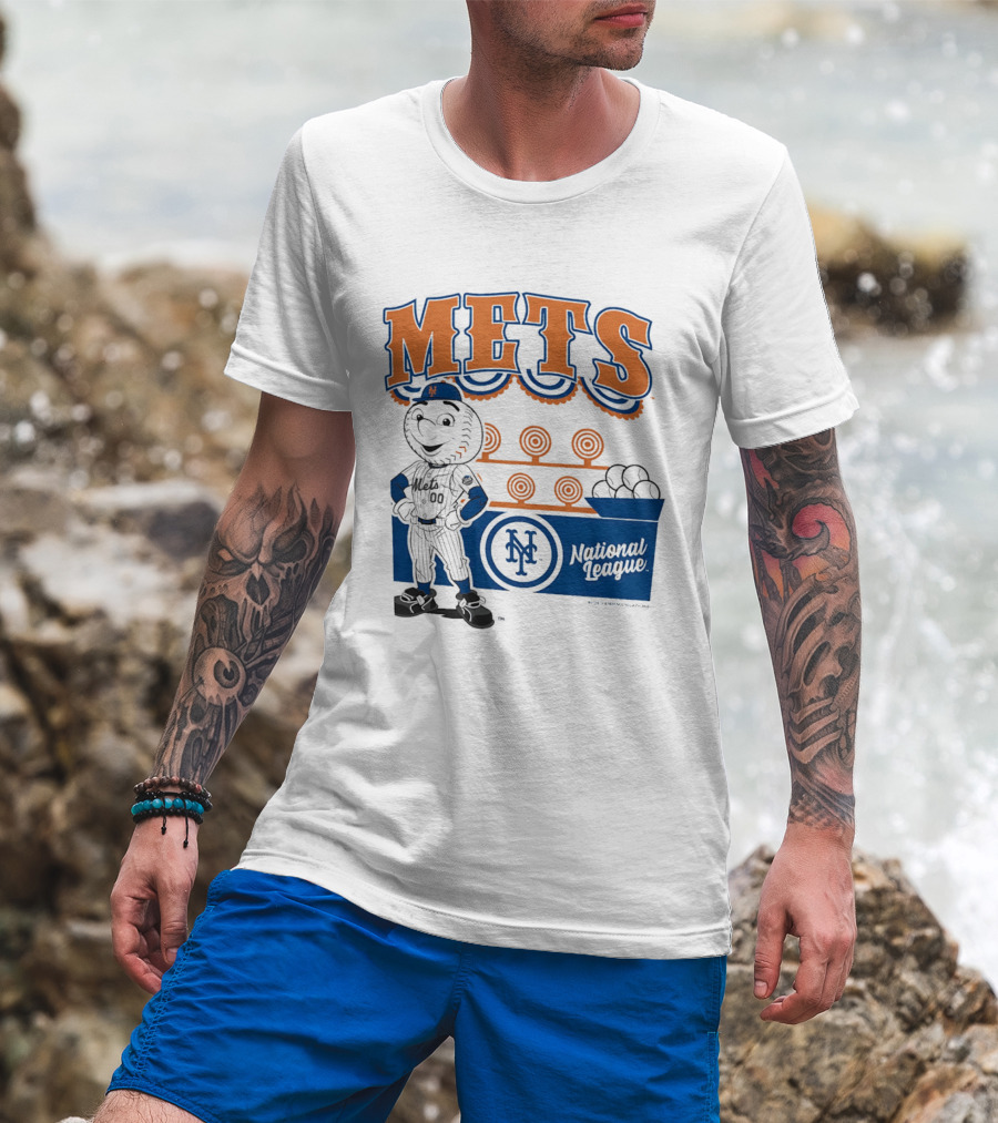 New York Mets 2026 Step Back Up National League MLB T-Shirt