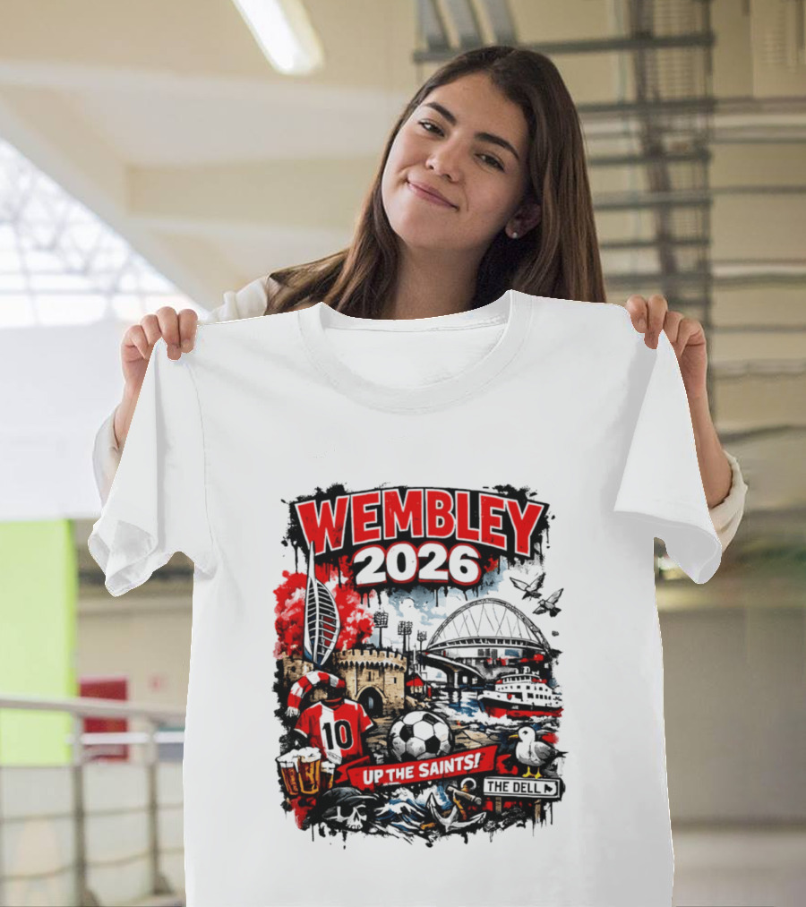 Southampton Football Wembley 2026 Up The Saints Fan Celebration T-Shirt