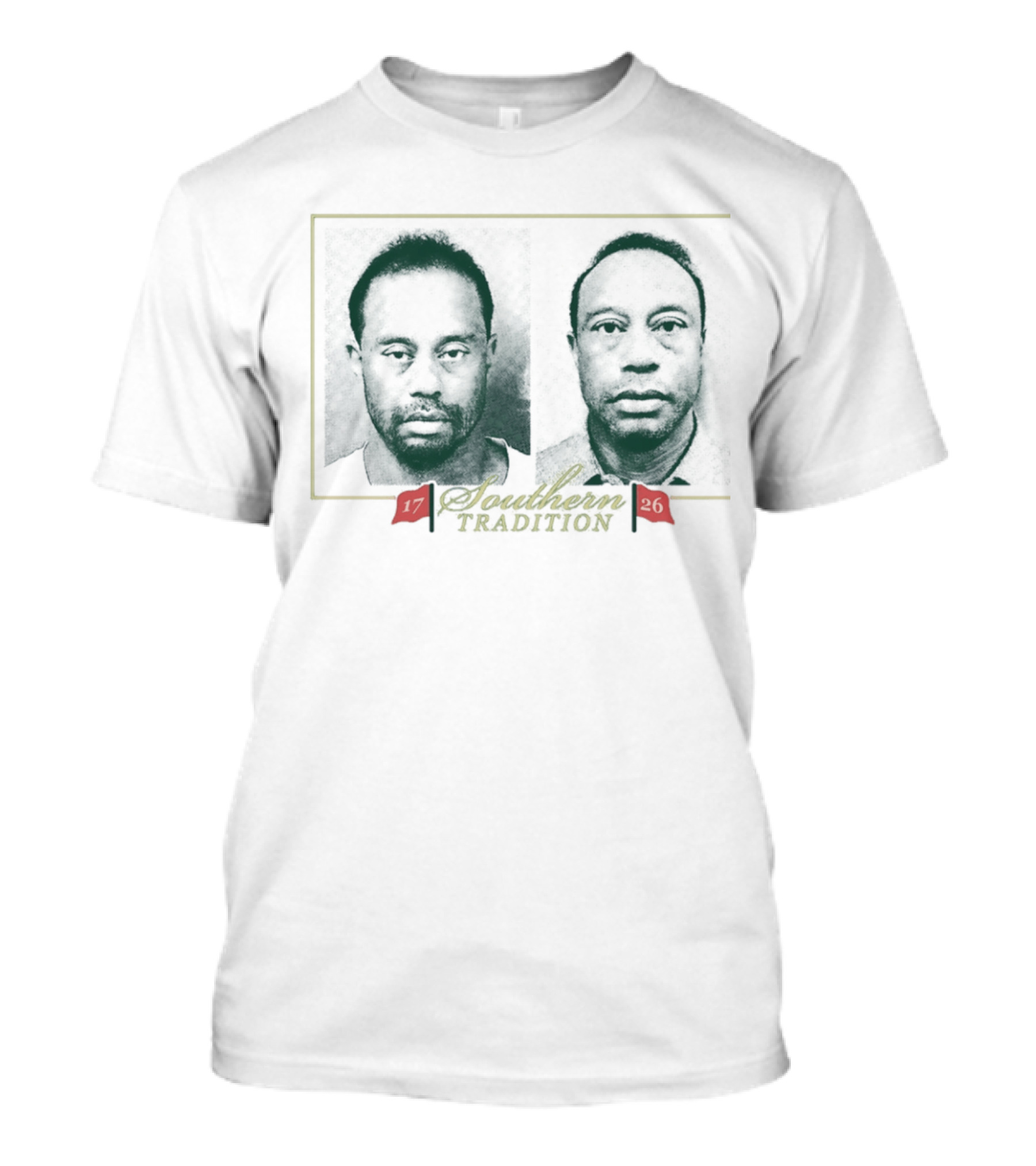 Tiger Woods Southern Tradition Shot 17 26 Image T-Shirt