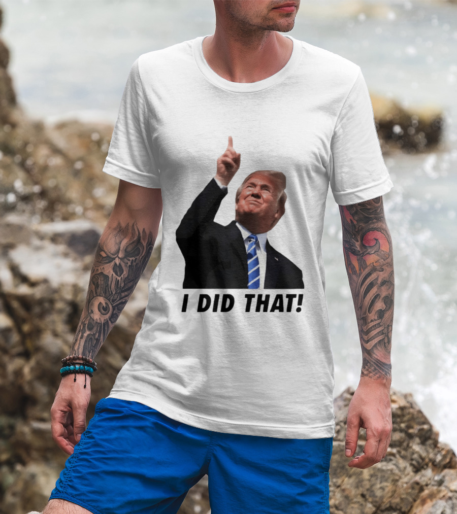 Trump I Did That Pointing Gesture Price Commentary T-Shirt