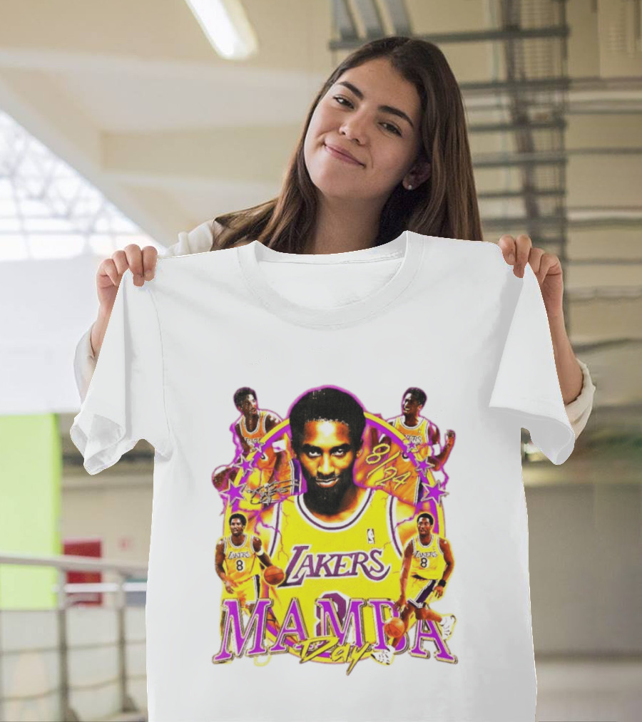 Mamba Day Kobe Bryant 8 24 Los Angeles Lakers NBA T-Shirt