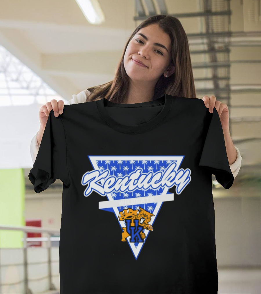 Kentucky Wildcats Palm Tree Triangle Vintage Vibe T-Shirt
