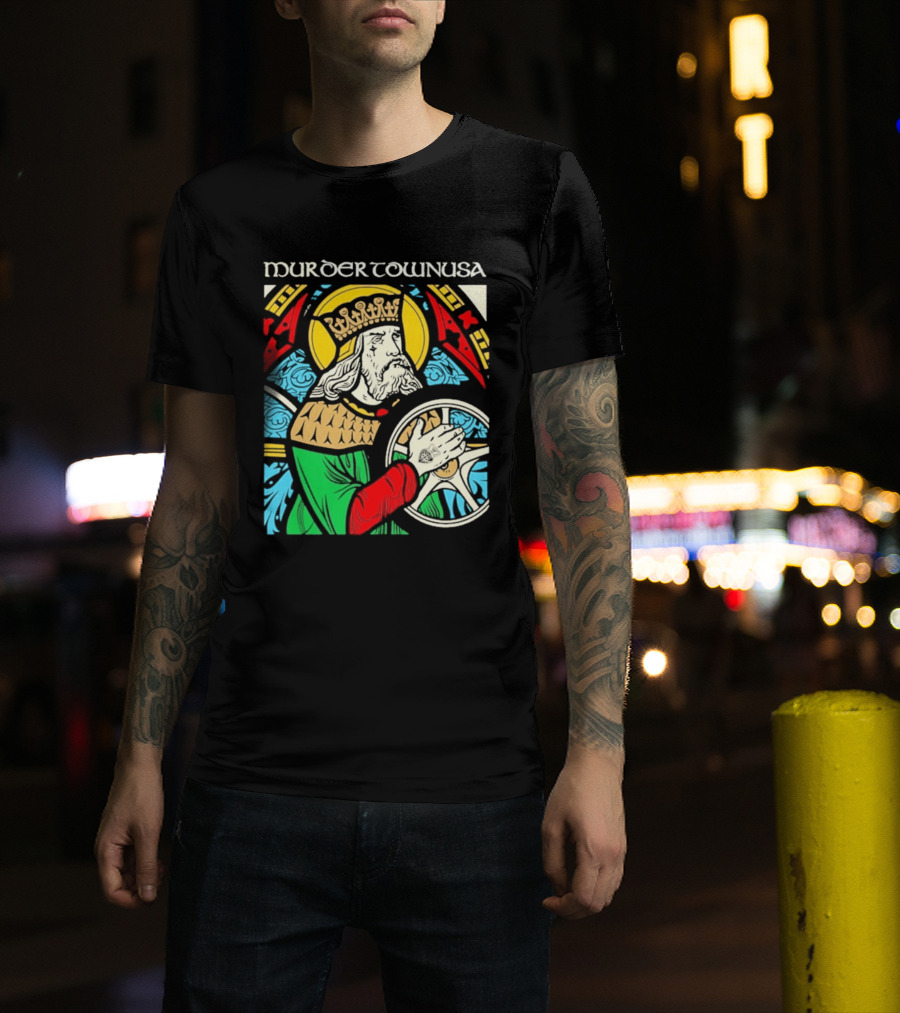Murder Town Usa Biker Boru King Icon Medieval T-Shirt