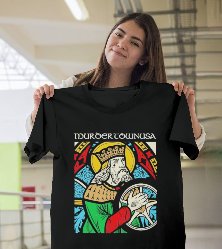 Murder Town Usa Biker Boru King Icon Medieval T-Shirt