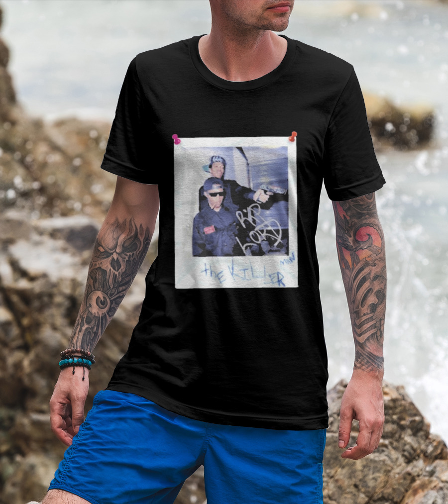 Three 6 Mafia RIP Lord The Killer MIN With Graffiti Style Polaroid T-Shirt