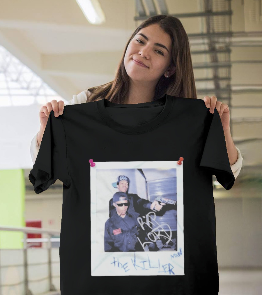Three 6 Mafia RIP Lord the Killer MIN with Graffiti Style Polaroid T-Shirt