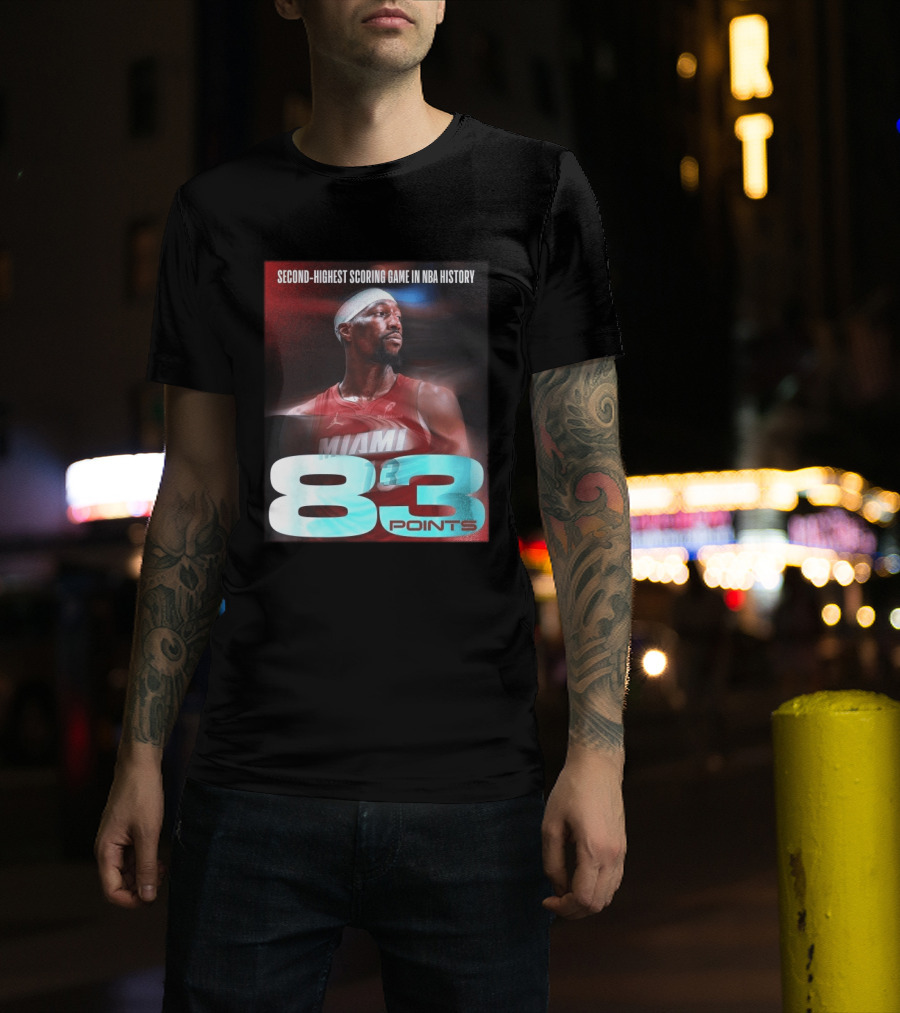 Miami 83 Points Bam Adebayo Second Highest Scoring Game In NBA History T-Shirt