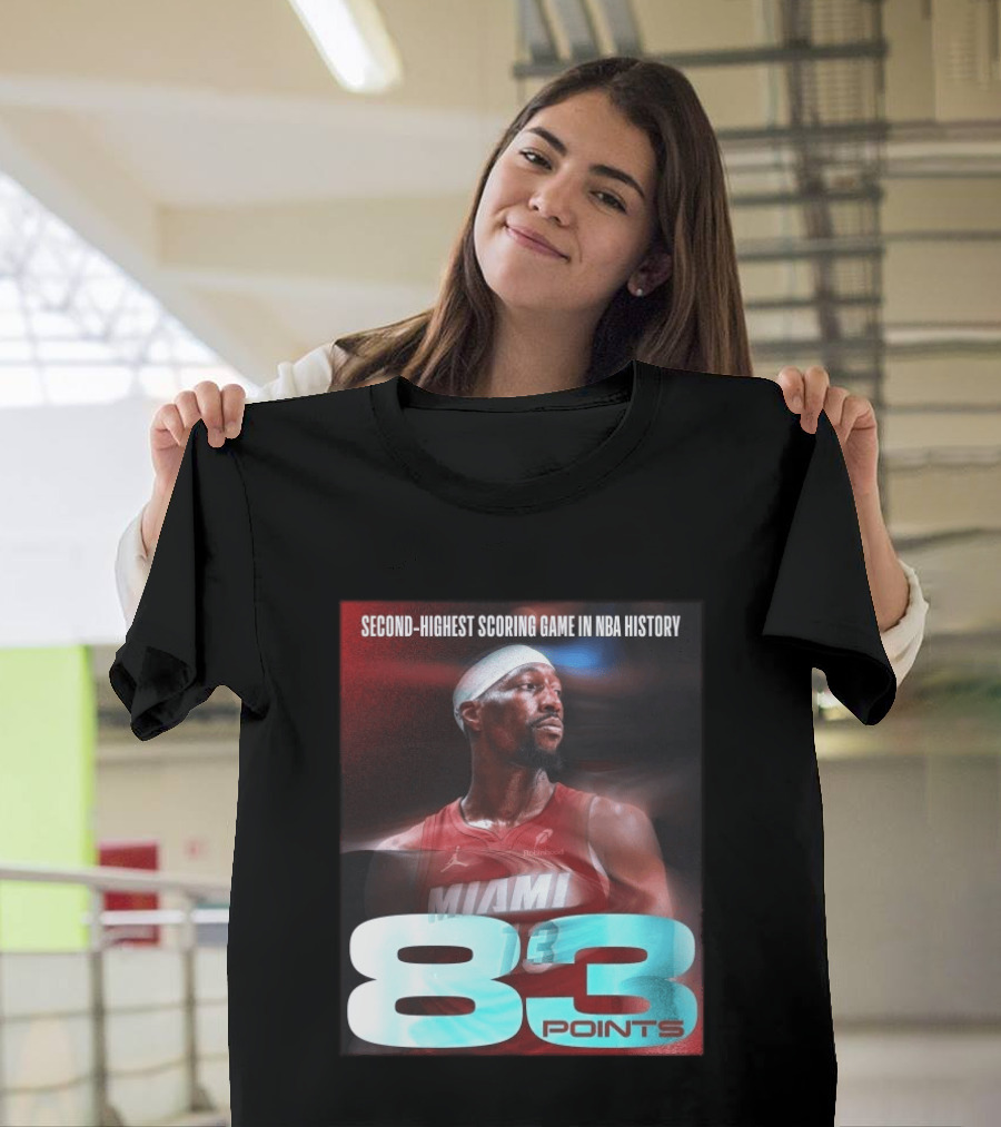 Miami 83 Points Bam Adebayo Second Highest Scoring Game in NBA History T-Shirt