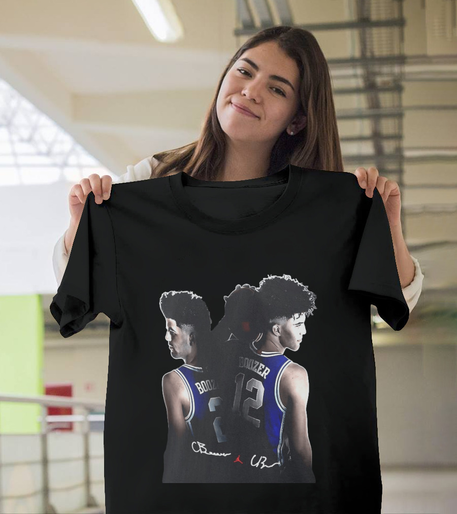 Cayden Boozer Cameron Boozer Duke Blue Devils Basketball Numbers 2 12 T-Shirt