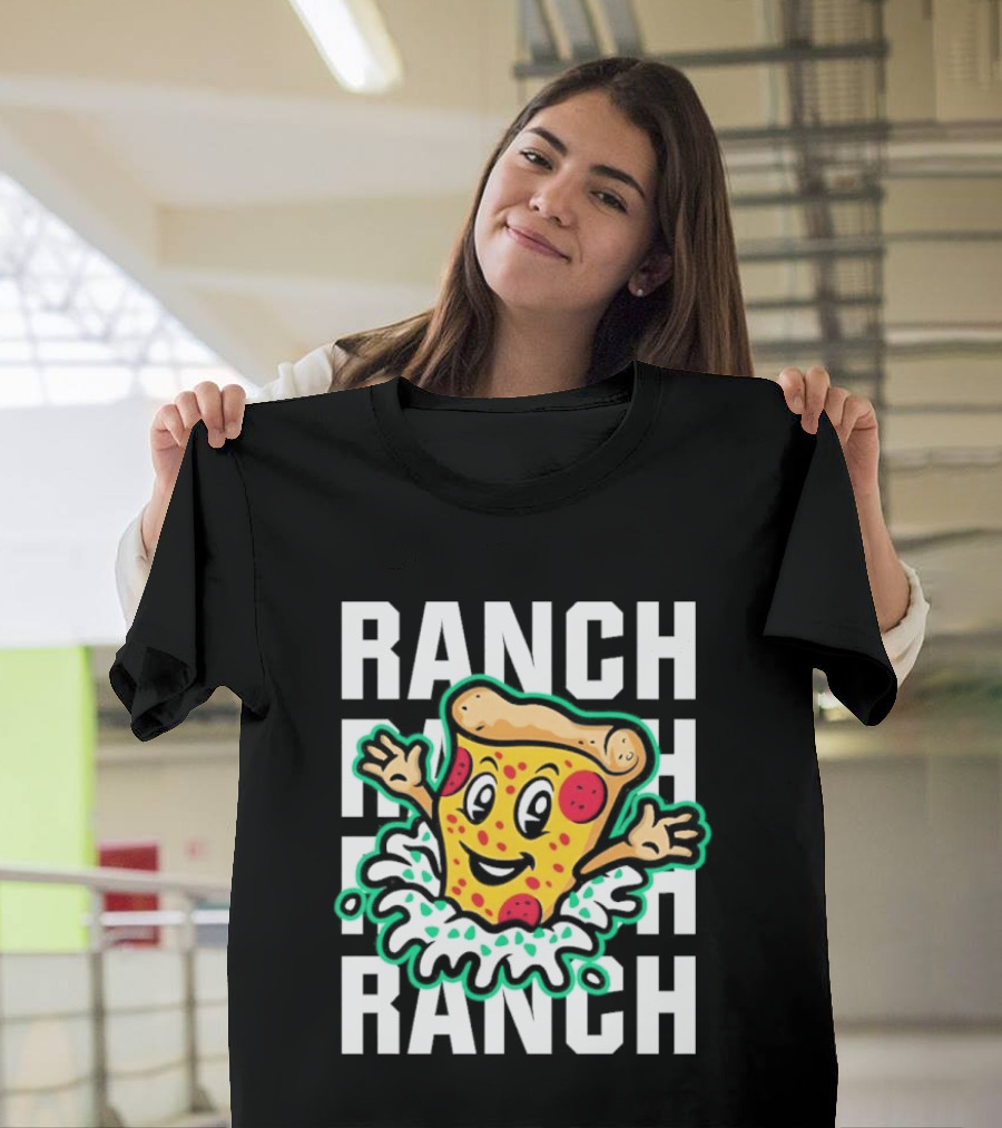 Tulsa Ranch Dippers Pizza With Ranch Splash T-Shirt