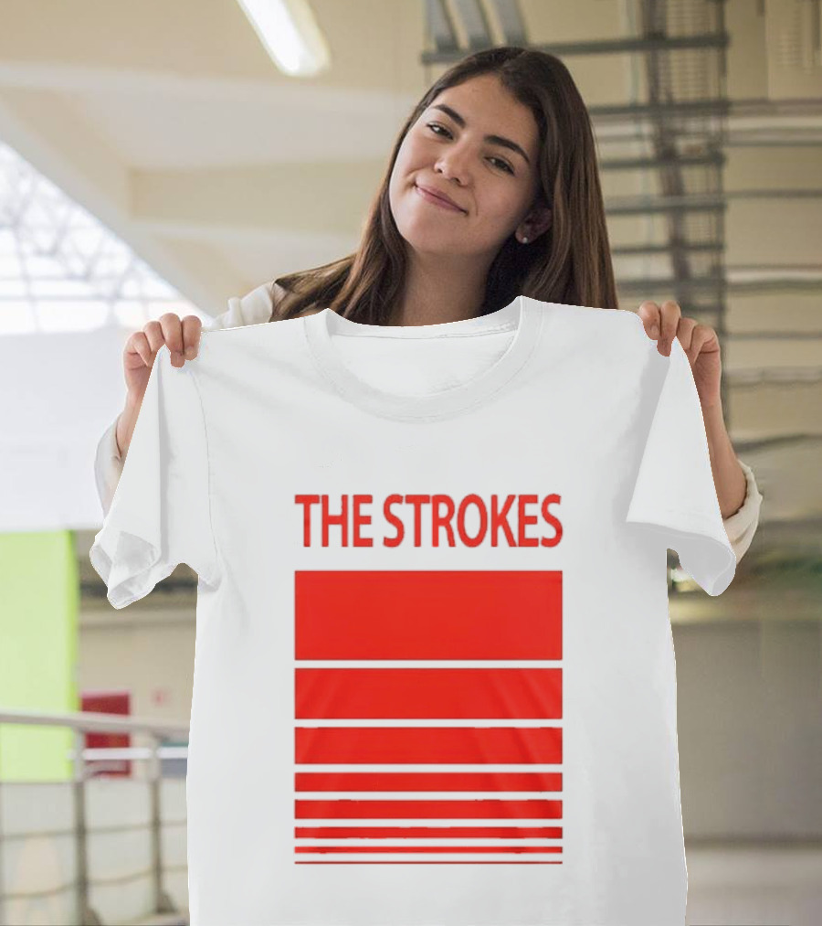 The Strokes 2026 Tour San Francisco Bold Red Stripes T-Shirt