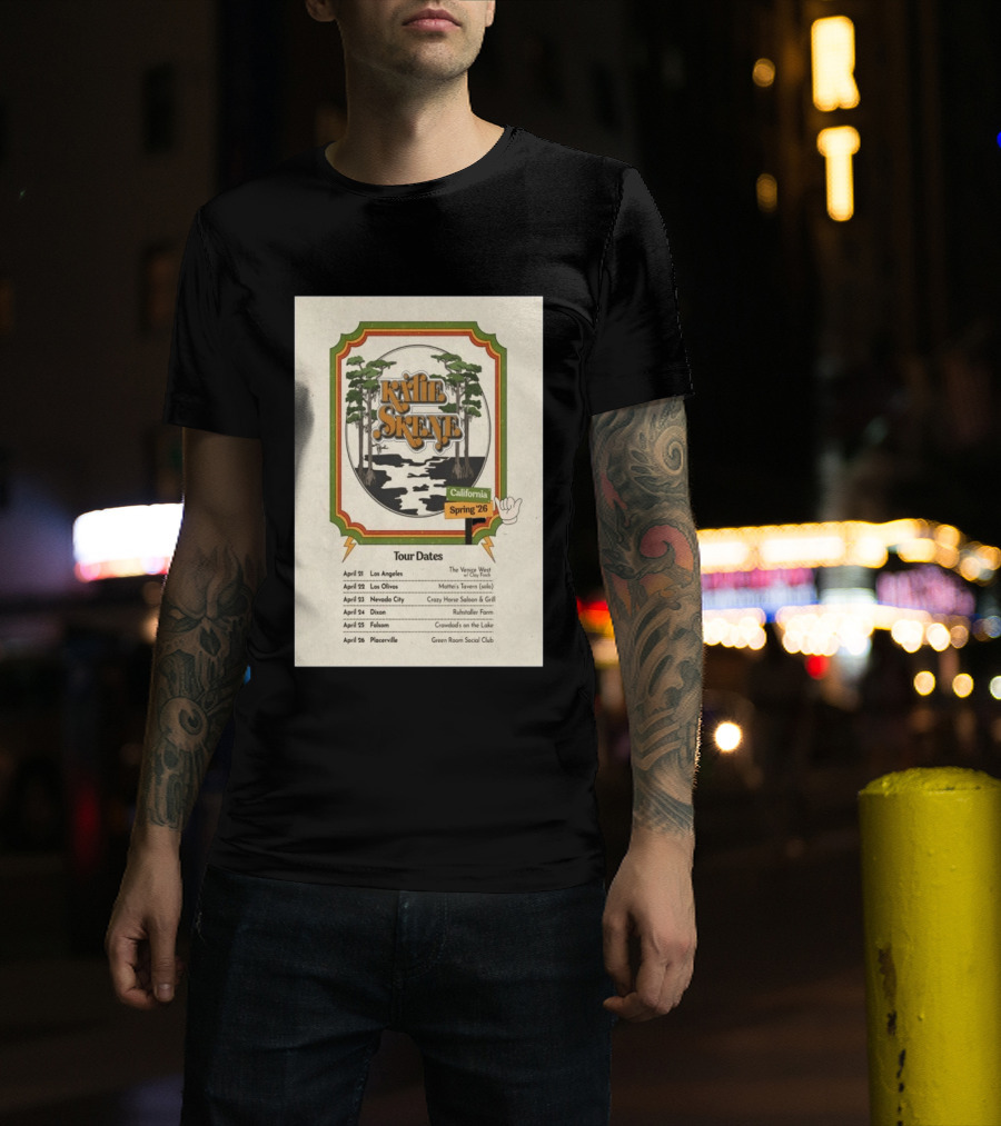 Kalie Skene California Spring 2026 Tour Dates Venice West Los Angeles Mattie's Tavern Los Olivos T-Shirt