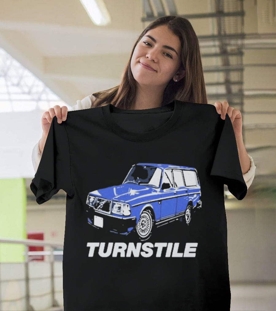 Turnstile Oversized Blue Car T-Shirt